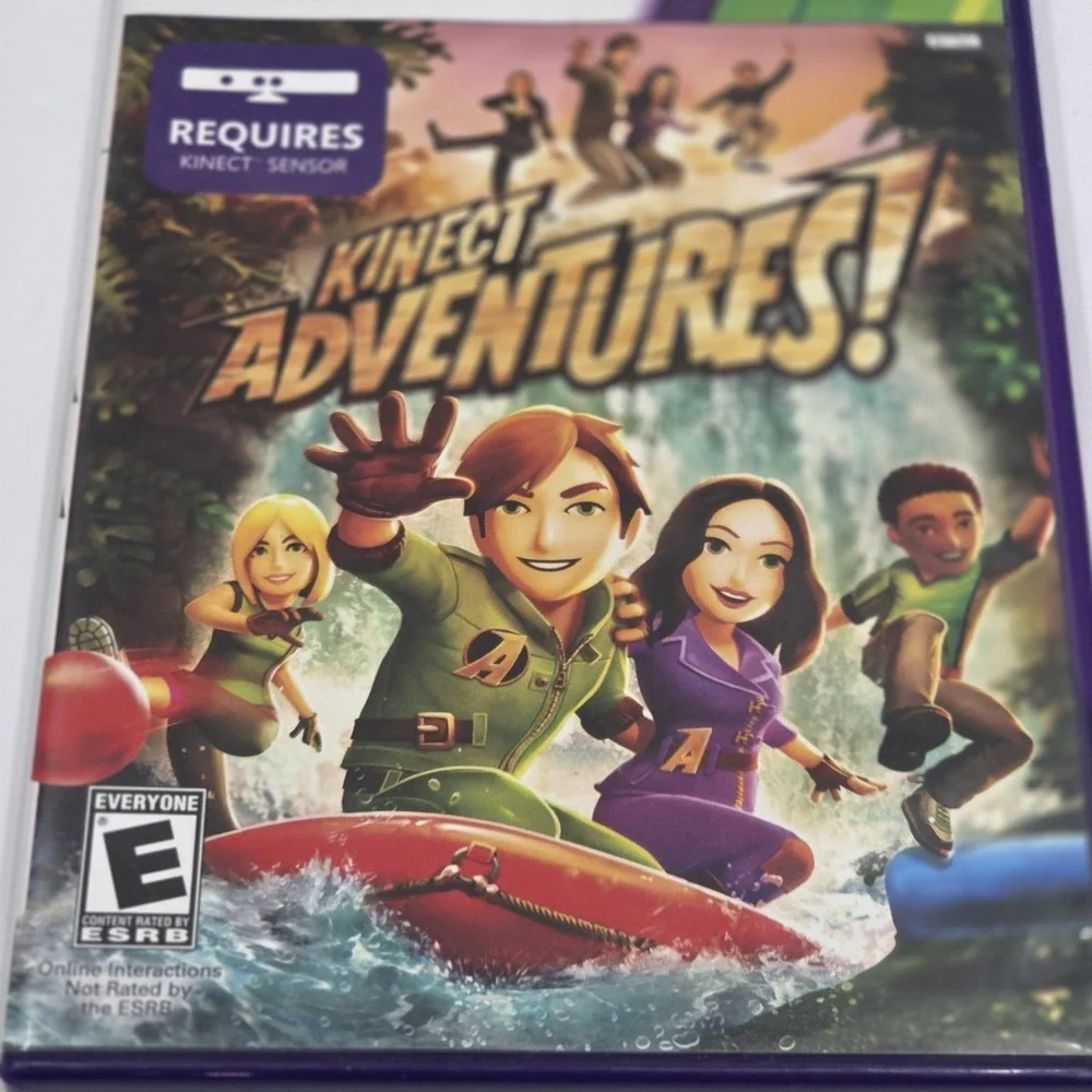 Kinect Adventures Microsoft Xbox 360 Game Complete CIB Case Manual